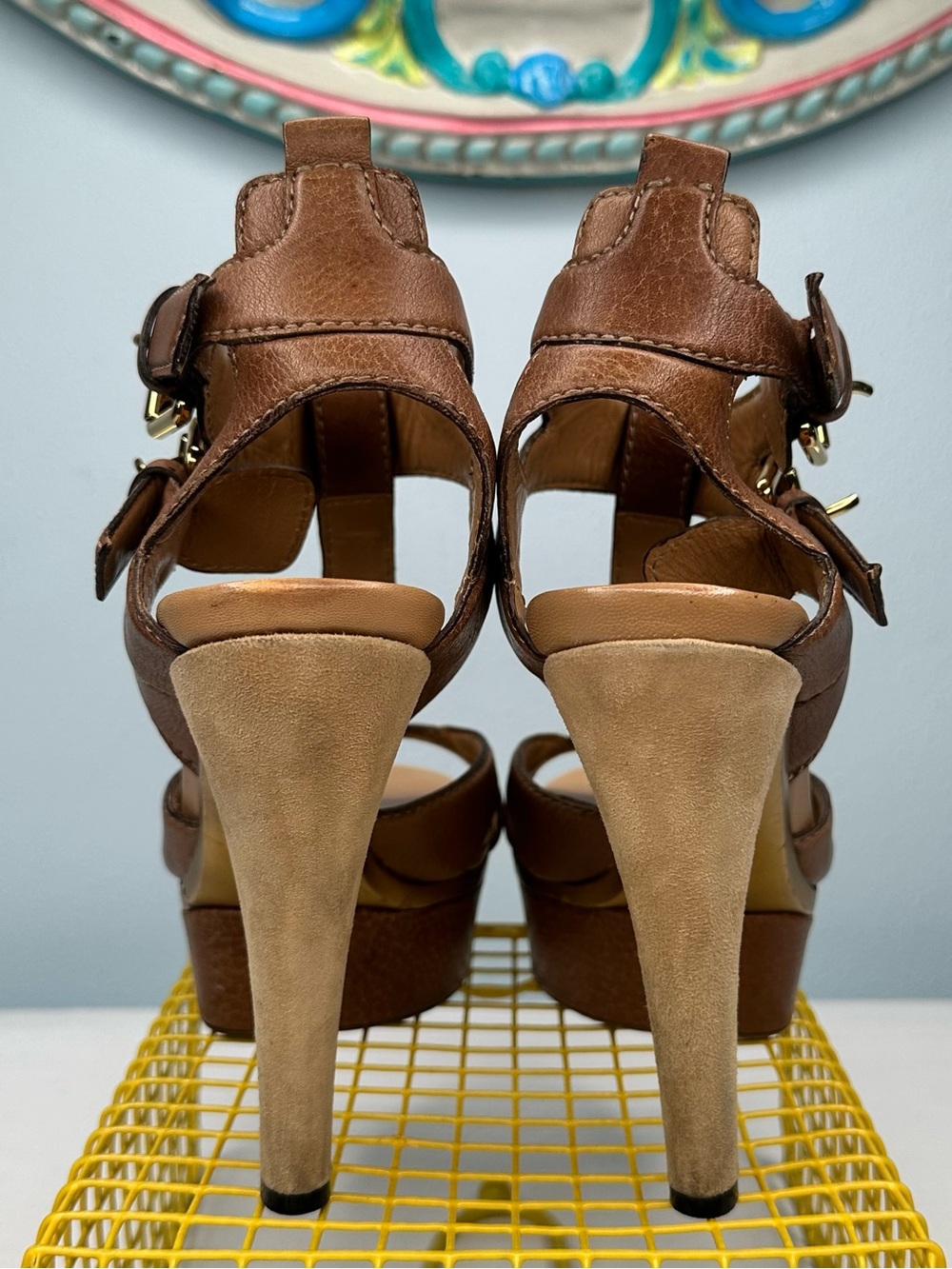 Gucci Iman Strappy Platform High Heel Sandals - Picture 10 of 12